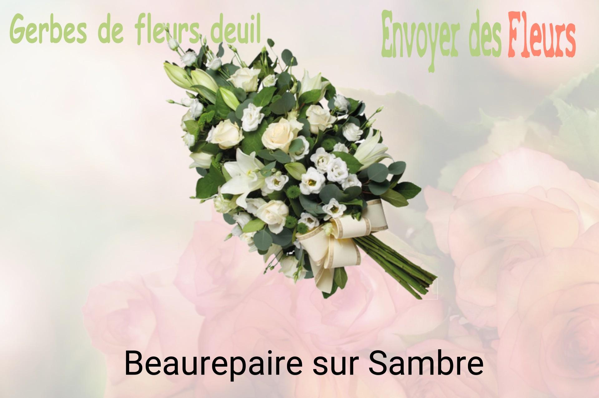 Gerbe de fleurs de deuil livrée à Beaurepaire-sur-Sambre